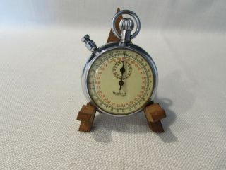 Vintage Hanhart 7 Jewels Mechanical Wind Up Stopwatch Made In Germany