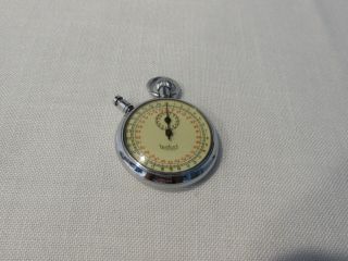 Vintage Hanhart 7 Jewels Mechanical Wind Up Stopwatch Made in Germany 3