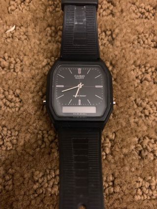 Vintage Men’s Casio Aq - 8w Watch Module 308 Rare Work Quartz