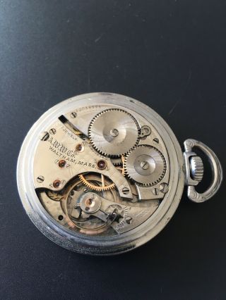 1902 Waltham 16s,  17j,  Open Face Antique Pocket Watch Runs 4