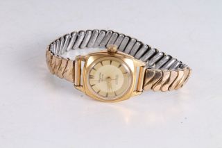Antique Vintage Old Swiss Made Dugena Gold - Plated Ladies Wrist Watch.