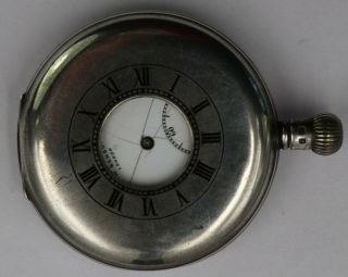 J.  W.  Benson Silver Half Hunter Pocket Watch.  London 1935.  For Spares Or Repairs.