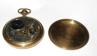 Antique 1897 Illinois 16s 15 Jewel Gold Filled Lever Set Pocket Watch,  Runs 2