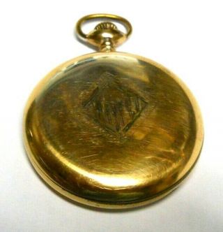 Antique 1897 Illinois 16s 15 Jewel Gold Filled Lever Set Pocket Watch,  Runs 4