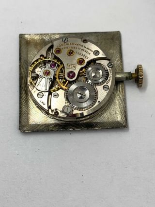 Longines Cal 8LN Vintage Watch Movement 17 Jewel With Dial Ticking Strong F1821 2
