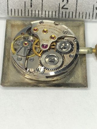 Longines Cal 8LN Vintage Watch Movement 17 Jewel With Dial Ticking Strong F1821 8