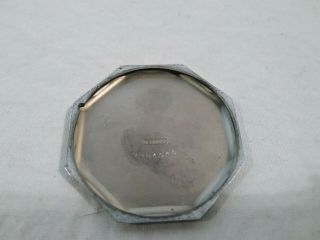 Antique Waltham 17J POCKET WATCH 12s Open Face Silver Plate case 6