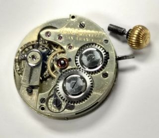 Vintage Ceo C Shreve & Co San Francisco Pocket Watch Movement Parts Only