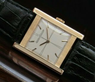 Vintage & Very Fine Jaeger Lecoultre,  18 Kt Solid Gold,  Made In 50 