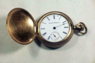 Antique 1896 Gold Filled Waltham Pocket Watch Or Restoration
