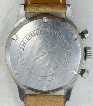 Vintage Breitling Premier Chronograph Wristwatch Ref.  788 35mm Steel FOR REPAIR 10