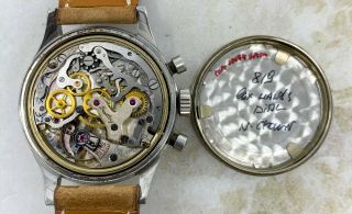 Vintage Breitling Premier Chronograph Wristwatch Ref.  788 35mm Steel FOR REPAIR 11