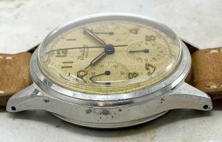 Vintage Breitling Premier Chronograph Wristwatch Ref.  788 35mm Steel FOR REPAIR 5
