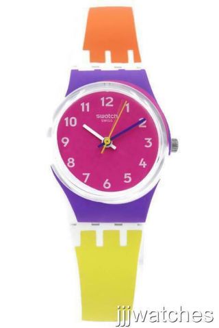 Swatch Swiss Originals Sun Through Multi - Color Silicone Watch 25mm Lw165 $65