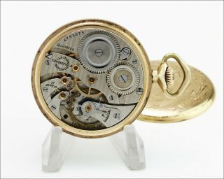 Antique - 1926 ILLINOIS 17J 12s Gr.  405 Dueber 10k Case - Pocket Watch 5