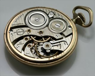 Antique - 1926 ILLINOIS 17J 12s Gr.  405 Dueber 10k Case - Pocket Watch 6