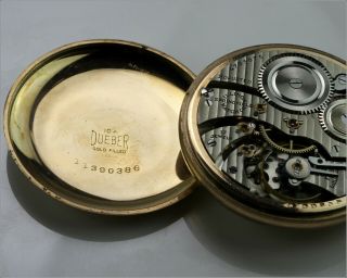 Antique - 1926 ILLINOIS 17J 12s Gr.  405 Dueber 10k Case - Pocket Watch 8