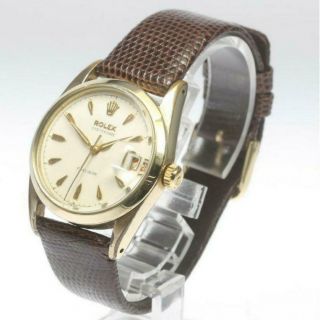 Rolex Oyster Date Precision 6694 Steel Hand Winding Watch 1950 