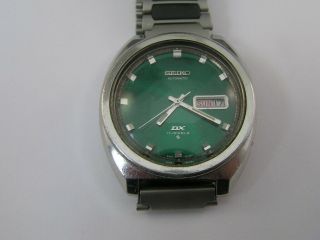 Vintage Seiko Dx Watch Green Dial Day/date 6106 - 8207