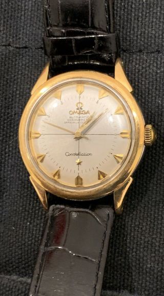 Omega Constellation 1952 Bumper 14k Yellow Gold And Stainless Steel. 3