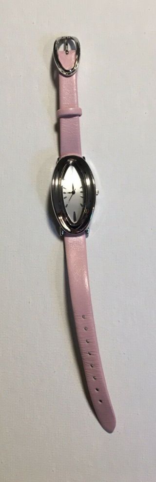 Robert Lee Morris Rlm Studio Sterling Silver Watch Pink Leather Qvc