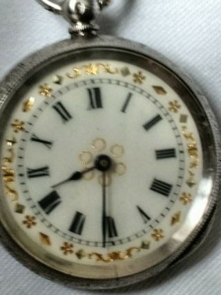 A Ladies Antique Solid Silver Pocket Watch