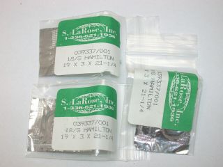 Hamilton 18 Size White Alloy Pocket Watch Mainsprings.  158f