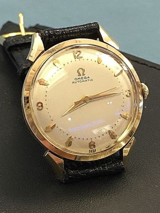 14k Solid Yellow Gold Omega Swiss Automatic Men 