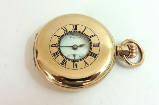 C1900 Gents Gold Plated Lancashire Watch Co 1/2 Hunter Pocket Watch For Repair