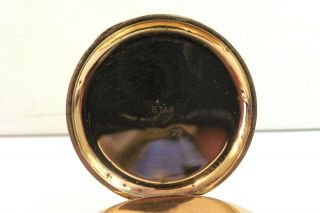 c1900 GENTS GOLD PLATED LANCASHIRE WATCH CO 1/2 HUNTER POCKET WATCH FOR REPAIR 6