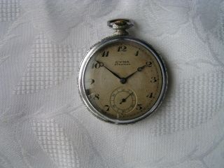 Cyma Swiss Pocket Watch Antique 1920 - 1930