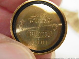 Ladies Vintage 18k Gold Rolex Orchid Wrist Watch Retro Deco Midcentury 10