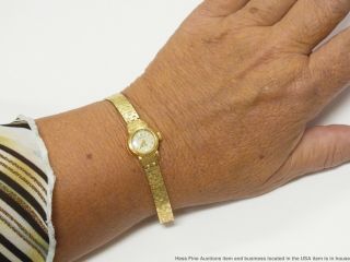 Ladies Vintage 18k Gold Rolex Orchid Wrist Watch Retro Deco Midcentury 12
