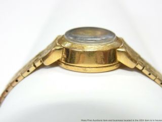Ladies Vintage 18k Gold Rolex Orchid Wrist Watch Retro Deco Midcentury 3