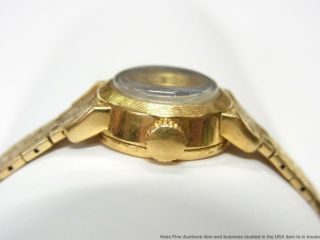 Ladies Vintage 18k Gold Rolex Orchid Wrist Watch Retro Deco Midcentury 4