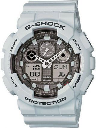 Ice Gray Casio G - Shock Ana - Digi Xl Watch Ga100lg - 8a