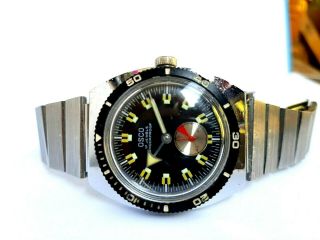 Vintage OSCO men ' s watch,  Old GERMAN made Mechanical DIVER,  1970s. 4