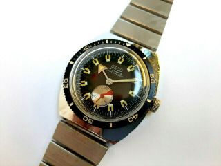 Vintage OSCO men ' s watch,  Old GERMAN made Mechanical DIVER,  1970s. 7