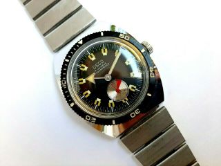 Vintage OSCO men ' s watch,  Old GERMAN made Mechanical DIVER,  1970s. 8