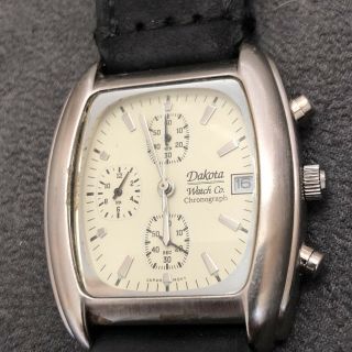 Dakota Watch Co.  Vintage 100 Meters Chronograph Solid Brass Case