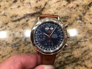 Omega Speedmaster Chronograph Triple Date Automatic Wristwatch
