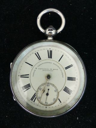 Antique Bradford Fattorini Sterling Pocket Watch
