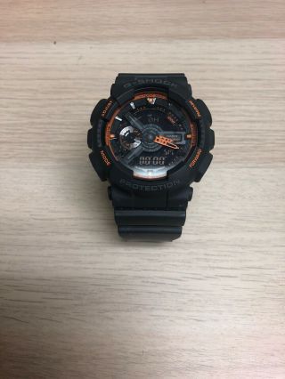 Casio G - Shock Watch Ga - 110ts Grey X Orange