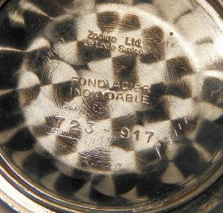 Rare Vintage Zodiac Hermetic Automatic Watch 17 Jewels Swiss Made 5