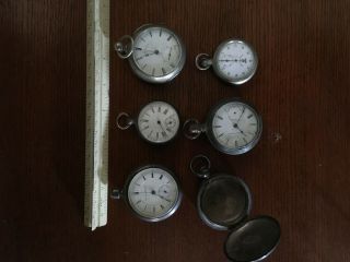 Vintage Pocket Watches For Repair Or Parts
