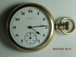 1920 Elgin Pocket Watch 16s 17j Gold Filled 20 Years