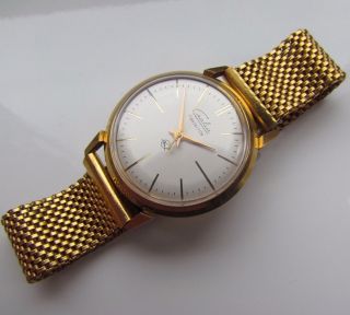 Rare Old Slava Transistor Extremely Rare Ussr Collectible Watch.  Serviced