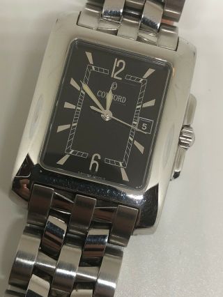 Concord 14.  36.  622 Rectangle Stainless Sportivo Tank Style Watch