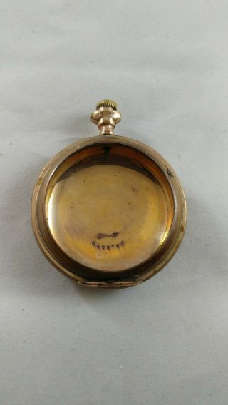 Antique Orient Gold Filled Pocket Watch Case Brass Parts Rare