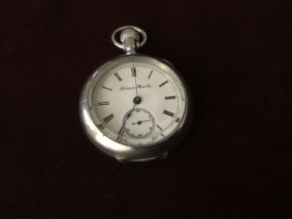 Vintage Hampden Watch Company 18s Pocket Watch Strong Runner